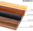 Vinyl Record Wall Mount - an Elegant Display Ledge Made from Solid Wood - This Vinyl Record Shelf Will Hold Records of Any Size (Black)