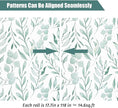WENMER Green Leaf Wallpaper Floral Peel and Stick Wallpaper 17.7