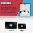 The 360 Mirror - 3 Way Mirror for Self Hair Cutting - Adjutable Trifold Barber Mirro to Cut Your Own Hair - Tri Fold Self Haircut System - Three Sided Mirro for Haircuts (Black - Mini LED version)