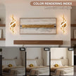 LED Wall Sconces Indoor, 12W LED Wall Mount Lights, Modern Spiral Wall Lamp, 3000K Wall Light Fixture for Stairs, Living Room, Bedroom, Aisle, Hallway (Warm White, Gold)