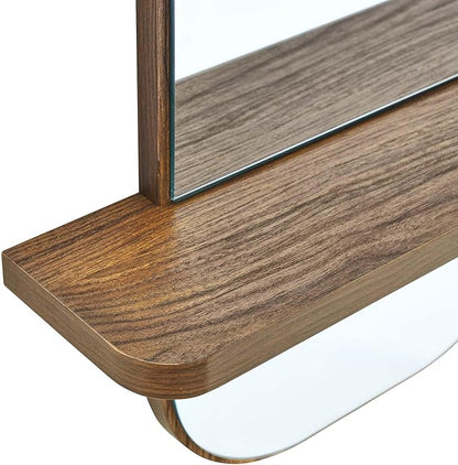 Modway EEI-6349-WAL Solstice Mirror, Walnut