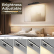 Picture Lights for Wall, Battery Operated Gallery Light 16in for Paintings CCT Dimmable Recharging Battery Wall Lamp with Remote Control for Living Room Dartboard Art Bathroom 2PCS