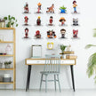 Acrylic Mini Floating Shelf, 16 Pack - Clear, Modern Wall Shelf for Office, Bedroom, Living Room - Mounted Storage for Pop Figures, Plants, Pictures