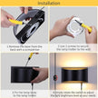 Lightess Wall Lamp Plug in 12W Modern LED Wall Lights Dimmable Indoor Up Down Wall Lamp for Bedroom Living Room Hallway, Black, Warm White