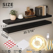 BAMEOS LED Floating Shelves for Wall, 35