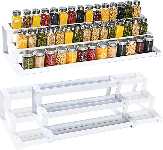 3-Tier Spice Rack Organizer for Kitchen Cabinet or Pantry, 16