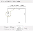 MCS 22x28 Large Wall Mirror, White Woodgrained Frame with Silver Embossed Detail & Beveled Detail Mirror, Vertical & Horizontal Wall Hanging Mirror for Bathroom, Bedroom & Livingroom