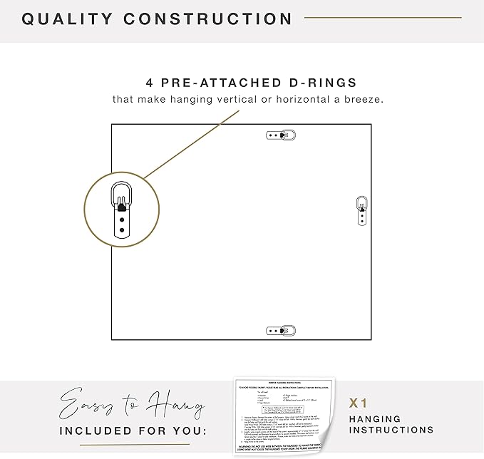 MCS 15 x21 Inch Wall Mirror, 21x27 Inch Overall Size, White (20450)