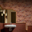 GaliGali Red and Gold Brick Wallpaper, Peel and Stick Wallpaper, Self-Adhesive Classic Antique Texture Rock Wall Paper, Removable Contact Paper for Home Decoration 17.3