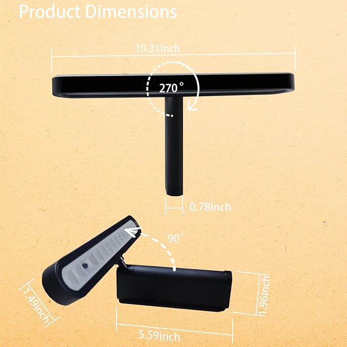 Picture Lights for Wall Battery Operated 4800mAh, 10inch Rechargeable Display Light with Remote/Rotatable, Dimmable/3CCT LED Art Cordless Lamp for Painting/Gallery Artwork/Portraits/Phote/Frame/Poster