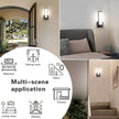 Dimmable Wall Lights for Bedroom Modern Black Indoor LED Hallway Sconces Corner Light 12