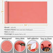 VEELIKE Thick Salmon Pink Peel and Stick Wallpaper Coral Pink Contact Paper for Cabinets Furniture Nursery Decor 24''x354'' Renter Friendly Self Adhesive Peach Color Wallpaper for Bedroom Girls Room