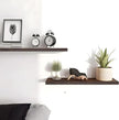 PHPH 24 Inch Wood Floating Shelves for Wall, Wooden Wall Shelves for Bedroom, Set of 4 Brown