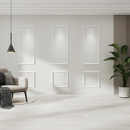Peel and Stick Wall Molding Kit, Accent Wall Panels for Interior Wall Decor with Double-Sided Tape, 3 Set Pre-Cut PS Wainscoting Panels (54 * 24 in)