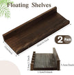 Suzile 2 Pcs Scalloped Shelves Wall Floating Shelves Set for Room, Bathroom, Bedroom, Cute Room Decor Aesthetic and Books, Toys, Photo Frames Storage(16.5
