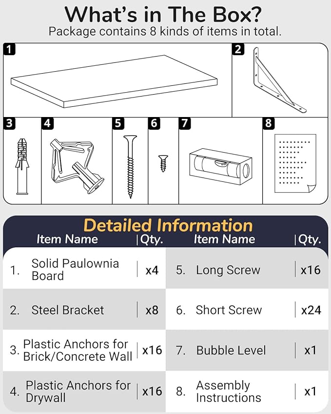 Deep Floating Shelves 10
