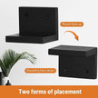 Small Floating Shelf for Wall Set of 6,Mini Shelves for Display Small Figurine,Plant,Collectibles,Wall Shelves for Bedroom Living Room Bathroom Kitchen Decor（Black）