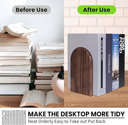 Book Ends,Bookends Wood Book Ends Universal Economy Bookend (1, Large)