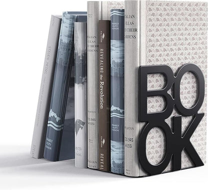 Book Ends,BookEnds Supports for Bookrack Desk,Bookend are Used for Books, Unique Appearance Design,Heavy Duty