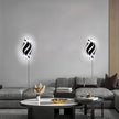 DELIPOP Modern Wall Sconces, 6500K Plug in Spiral LED Wall Sconce, 21W LED Wall Light with 5FT Plug Cord for Bedroom Bathroom Living Room Hallway Balcony