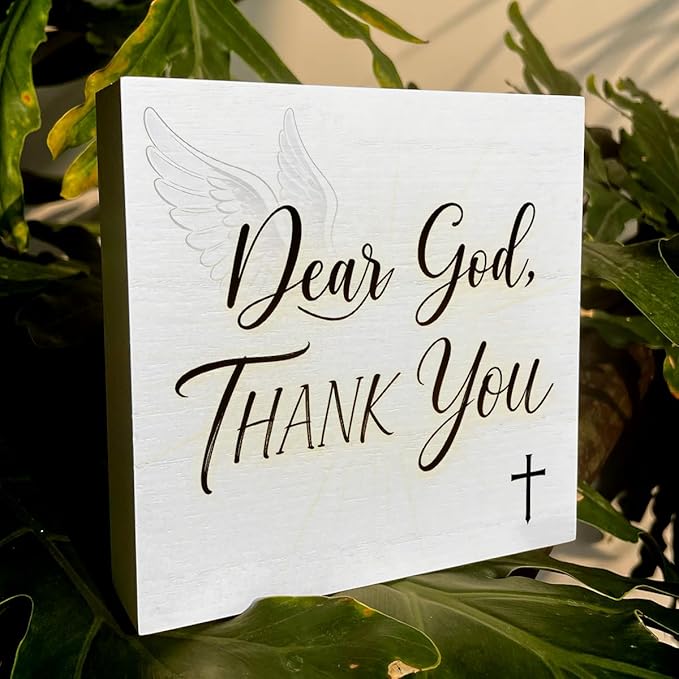 Christian Wooden Box Sign5x5 Inch - 