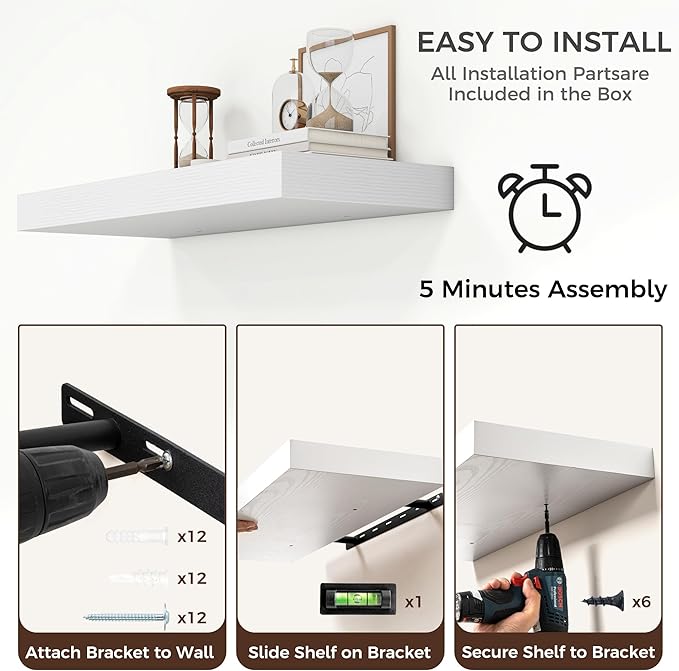 Floating Shelves for Wall, 30