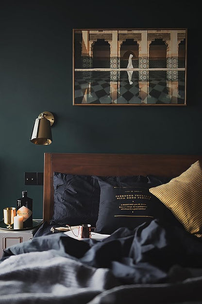 Green Wallpaper Peel and Stick Dark Green Wallpaper for Bedroom Bathroom Self Adhesive Removable Wallpaper Solid Color Contact Paper for Cabinet Kitchen Room Decor Vinyl Upgraded 17.3" x 394"