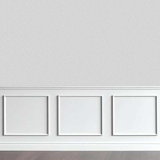 2 Set of 20" x 20" Pre-Cut Accent Wall Molding Trim Kit, Peel and Stick Premade Wainscoting Panels for Interior Decoration, Ready to Assemble Chair Rail Moulding