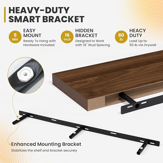 48 Inch Floating Shelves, 9.3