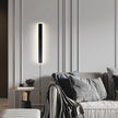 Modern Plug in Wall Sconces, 23.6 inch Frosted Black LED Long Wall Lights, 12W Warm White 3000K Acrylic Indoor Wall lamp,with 59