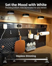 2-Pack Puck Lights with Remote, 1800mAh Rechargeable Under Cabinet Lighting, 3 Color Temps & 7 RGB Colors, Long-Lasting Dimmable Stick-On Lights for Cabinet, Kitchen, Shelf, Party