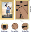 Hoikwo 18 Packs 3.5x5 Gold Multi Plastic Picture Frames Set with Plastic Cover for Family Photos, Artwork, Light Weight Bulk 3.5 by 5 Frames Pack for Wall Hanging and Table, Stylish Picture Frames