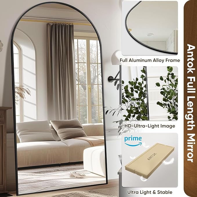 Antok Arched Full Length Mirror, 81