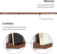 Vinyl Record Shelf - A 3-Feet Long Display Shelf Made of Solid Walnut - A Wall Mount for Your Favorite Records -This Vinyl Record Holder Fits All Records (Walnut)