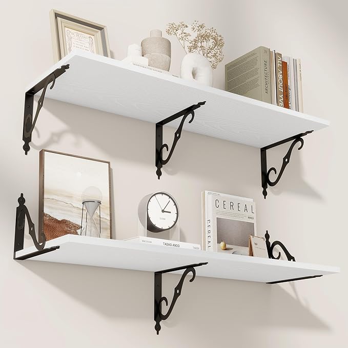 RICHFOCUS 12 Inch Deep Floating Shelves for Wall, 36