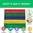 Humble Crew 4-Tier Kids Bookshelf, White Wood/Primary - Premium Book Shelf for Kids Rooms with Four Deep Pockets - Toddler Sling Book Rack with Deep Sleeves, Nursery Bookcase Organizer