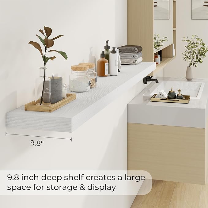 Dreamland 72 Inches Floating Shelves for Wall, 9.8