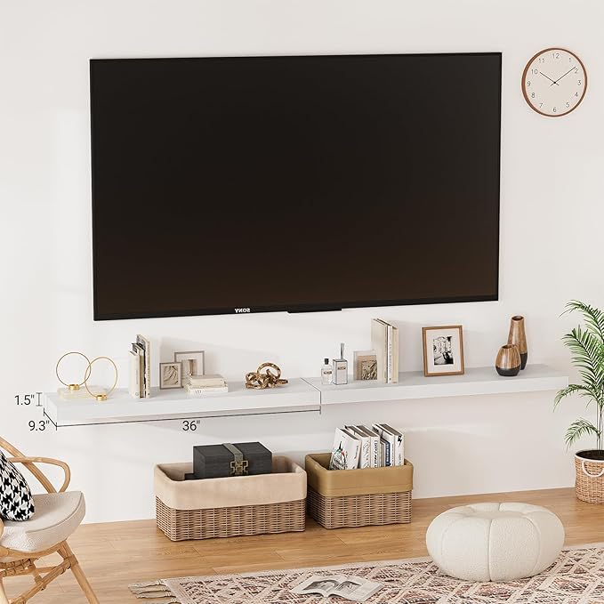 Heimlove Floating Shelves for Wall 36 Inches Long,9.3