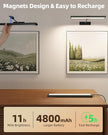 EZVALO Picture Light for Wall, 4800mAh 16'' Rechargeable Wireless with IR Remote Battery Lights for Painting, Dimmable Magnetic LED Art Display Light, Colors Temperatures, for Gallery, Living Room
