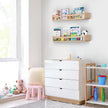 Nursery Shelves for Wall 32inches Set of 2，Natural Wood Wall Bookshelves for Kids Room - Floating Nursery Bookshelves (32inches Set of 2)