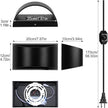 Lightess Wall Lamp Plug in 12W Modern LED Wall Lights Dimmable Indoor Up Down Wall Lamp for Bedroom Living Room Hallway, Black, Warm White