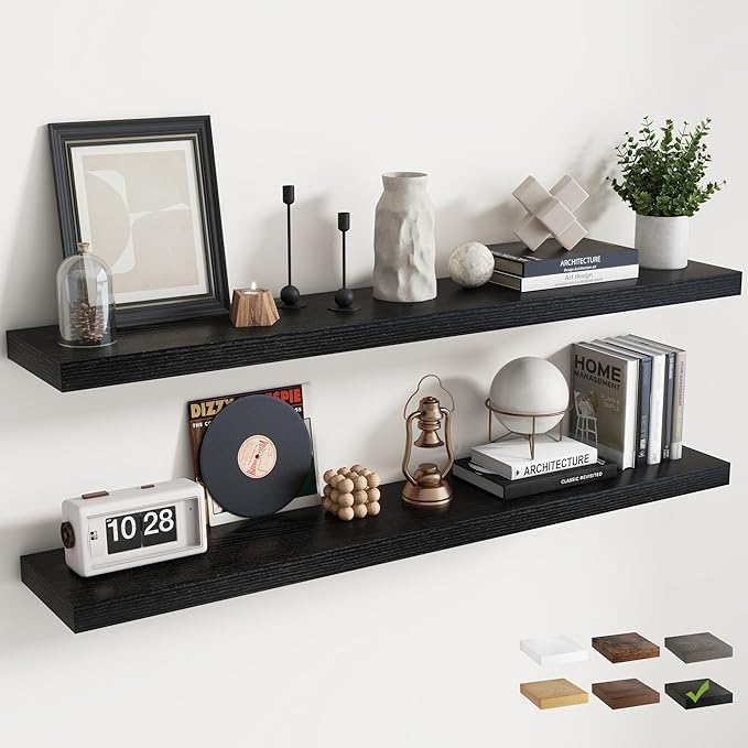55 Inch Floating Shelves for Wall Set of 2, 8