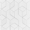 WENMER Geometric Hexagon Peel and Stick Wallpaper - 17.71 Inch x 118 Inch Silver Self-Adhesive Vinyl Film for Home Use