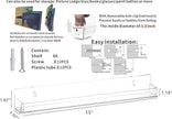 Cq acrylic Invisible Clear Floating Bookshelf - 15