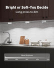 Diomart LED Motion Sensor Puck Lights Indoor, Rechargeable Under Cabinet Lights, Stick on Wireless LED Small Night Light for Closet, Drawer, Shelf, Under Cabinet, 6 Pack (White Light)