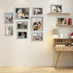 LUCKYLIFE Picture Frame Set 10-Pack, Gallery Wall Frame Collage with 8x10 5x7 4x6 Frames in Grey Finishes