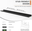 Floating Picture Ledge Shelves Set of 4, 48 Inch Long Large Nursery Book Shelf for Toys Storage Kids Bookshelf Wall Mounted Living Room Bedroom Decor Frames