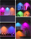 WILLED Rechargeable RGB Puck Lights with Remote Control, 1200mAh Battery Operated Tap Lights, Dimmable Touch Under Cabinet Lighting, Wireless Push Light, LED USB Shelf Light (6 Pack)
