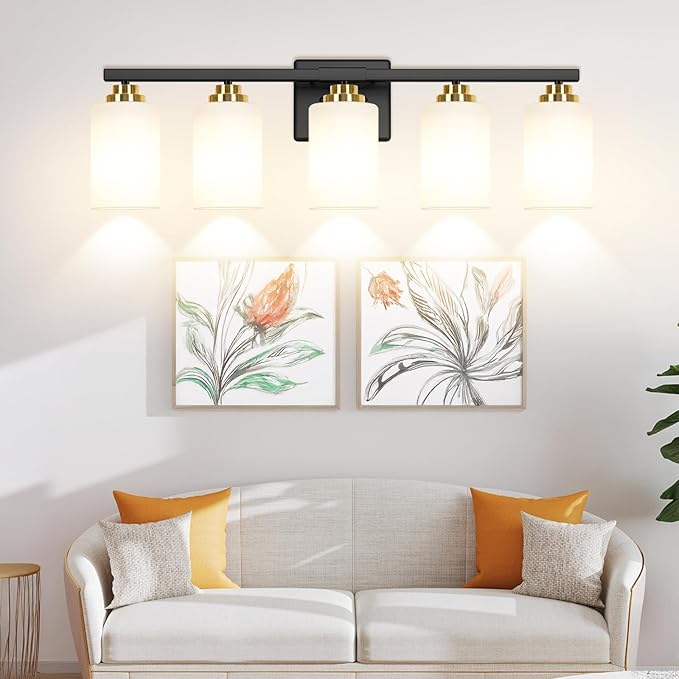 5-Light Bathroom Light Fixtures, 31