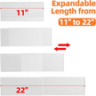 MUDEELA Clear Spice Drawer Organizer, 4 Tier- 2 Set (8 Packs) Spice Rack for Drawer, Expandable From 11